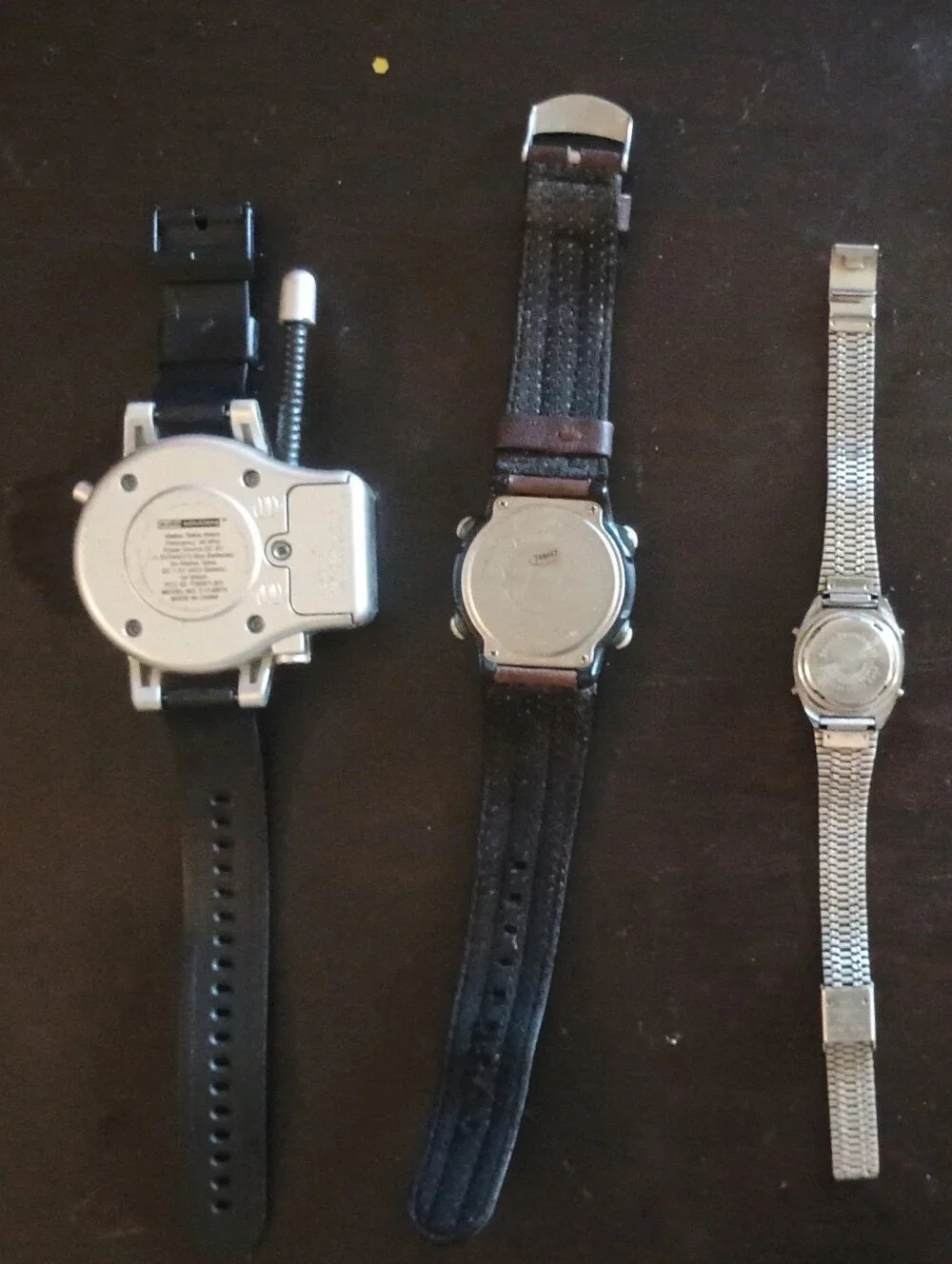 Timex Brown Leather Strap Digital Sports Watch